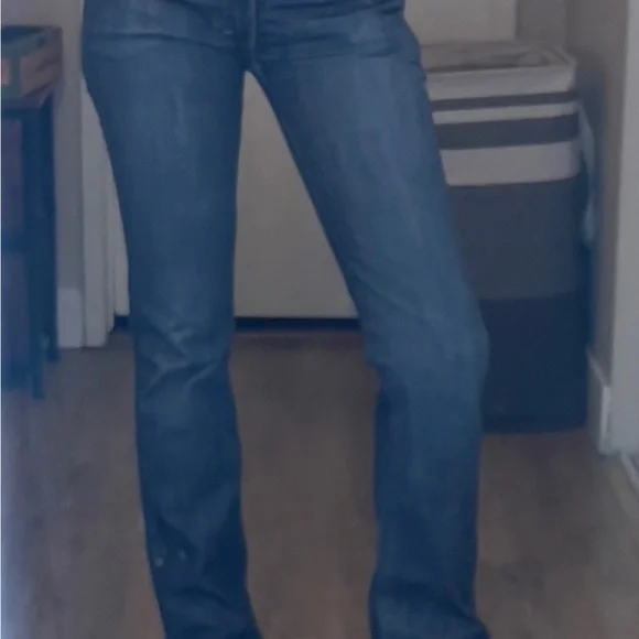 Frankie B. Low-rise, Blue Boot Cut Jeans Size 2 - Picture 3 of 13